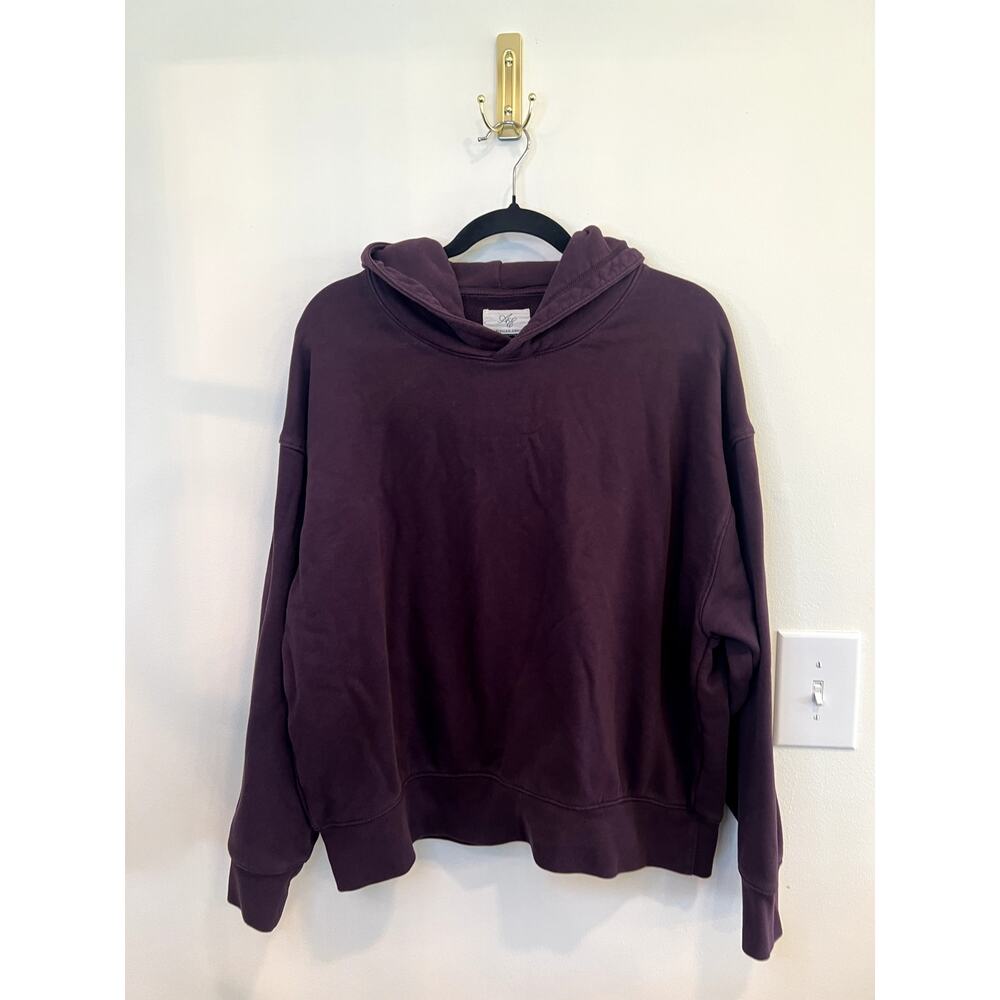 American Eagle Outfitters Oversized Plum Hoodie Sweatshirt Medium